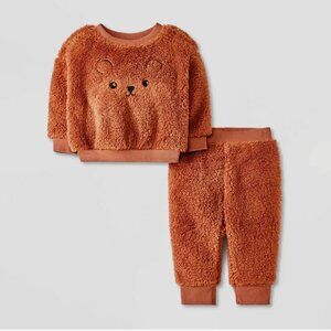 Baby Bear Shearling Top & Bottom Set - Cat & Jack